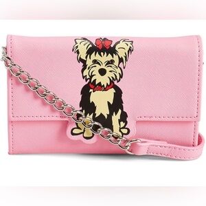 Marc Tetro Yorkie Yorkshire Terrier Dog Puppy Zip Around Wristlet Wallet